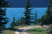 An einem Gletschersee in British Columbia
