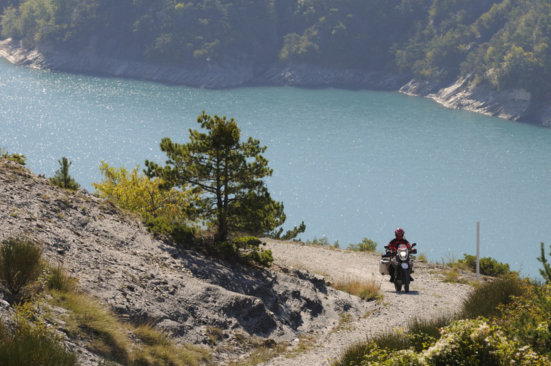 Piste am Stausee Serre du Poncon