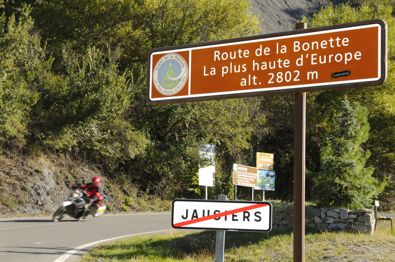 Auffahrt zum h�chsten Alpenpass, dem Col de la Bonnette