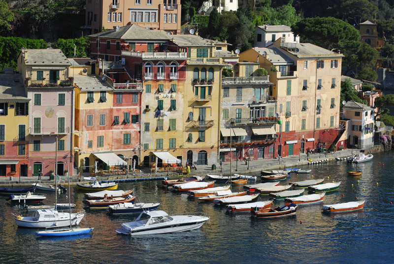Der malerische Hafenort Portofino