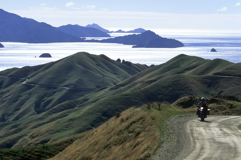 Spannende Piste in den Marlborough Sounds  