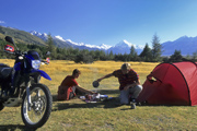  Camping vor der Kulisse der S�dalpen 