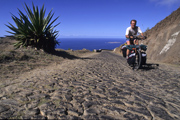  typische Pflasterstra�e auf Cabo Verde 