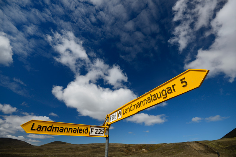 Wegweiser im Hochland