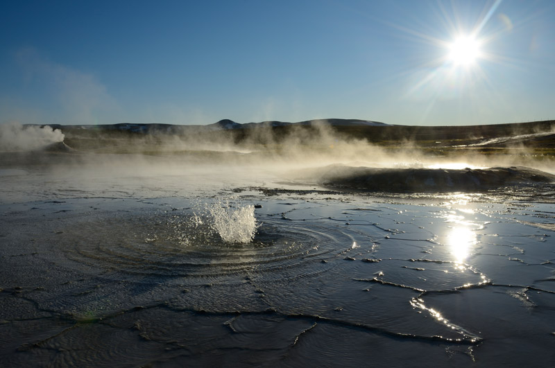 Island: Hei�e Quelle in Hveravellir