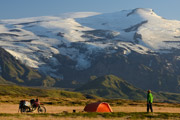 Zelten am Fu� des Eyjafjallaj�kull