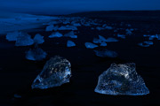  Island: Eisbrocken am schwarzen Strand, S�dk�ste 