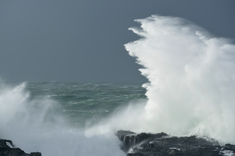 Windst�rke 11 �ber dem Atlantik bei Sn�fellsnes