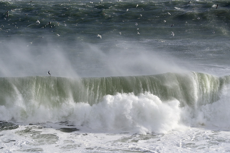 Windst�rke 11 �ber dem Atlantik bei Sn�fellsnes