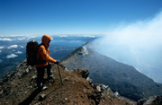 Chile, auf dem Gipfel des Vulkans Villarica 