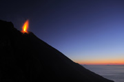 Italien, Ausbruch des Stromboli