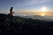   Sonnenuntergang �ber dem Piton des Neiges 