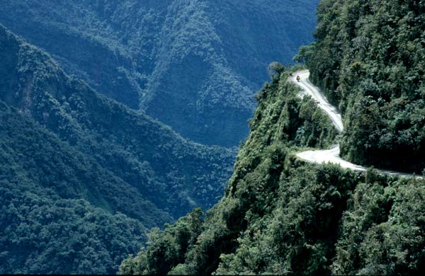 Bolivien, Piste in die Yungas