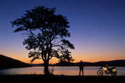 Mitternacht am Trondheimsfjord