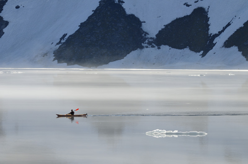 fr�h morgens auf dem Djupvatnet