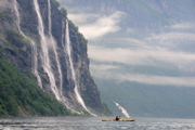 Wasserfall Sieben Schwestern im Geirangerfjord