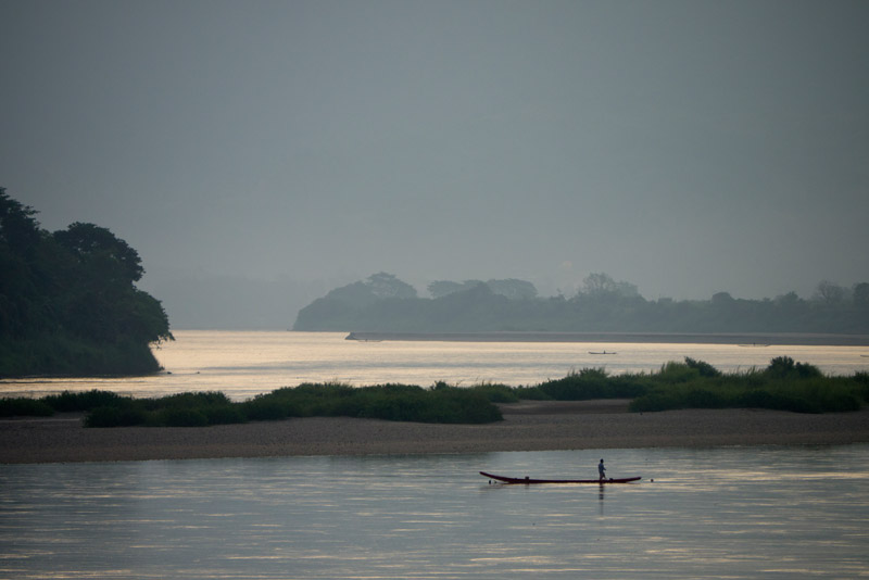 Fischer auf dem Mekong