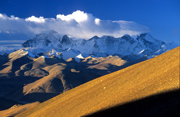 Blick auf Cho Oyu, 8201 Meter, und Gyachung Kang