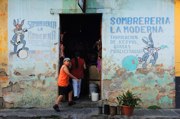 Stra�enszene in Antigua