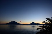 Sonnenuntergang am Lago de Atitl�n
