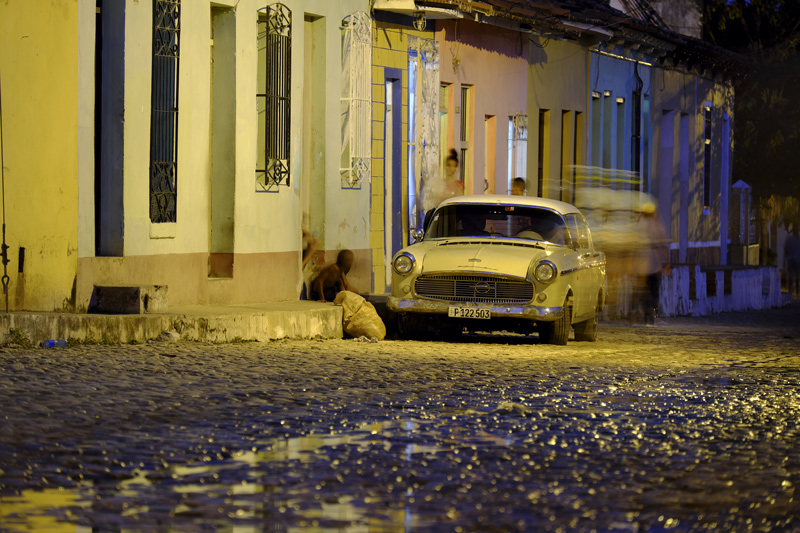 in den n�chtlichen Gassen von Trinidad