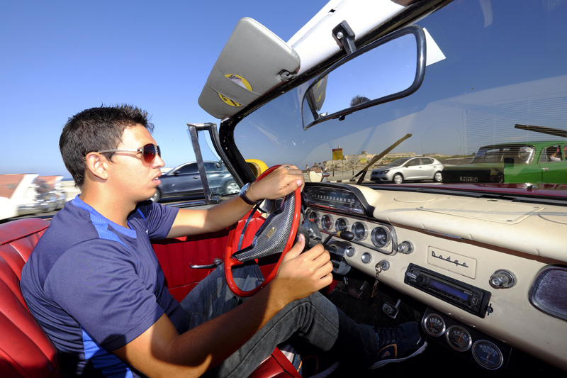 unterwegs in einem Dodge Coronet